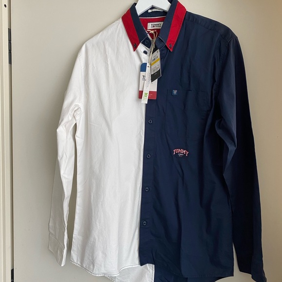 relaxed button down shirt